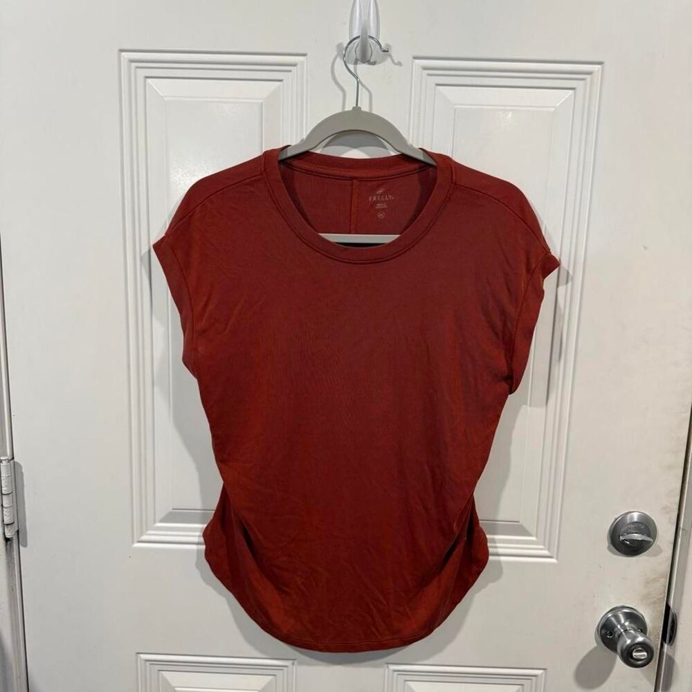 Freely Women's Orange and Burgundy Blouse